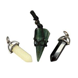 Pendant Three Piece Set for Necklace Wear Unisex Pendants Only